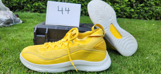 Under Armour Curry Flow 8 "Golden State" – Yellow/White Basketball Shoes - Size 44