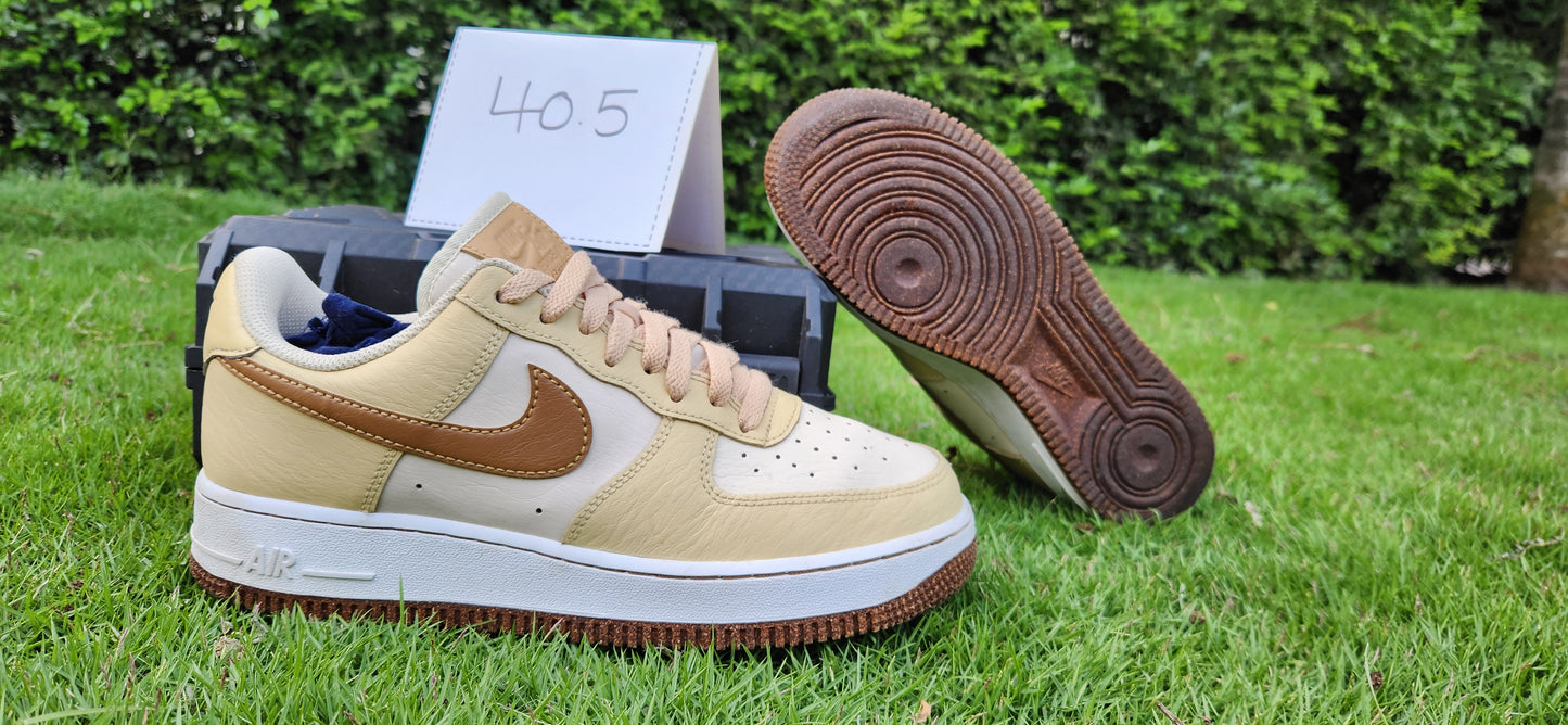 Nike Air Force 1 Low 'Sanddrift/Gum' Leather Sneakers – EU 40.5